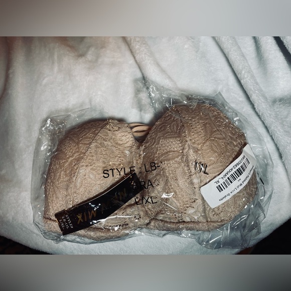 NWT LACE BRALETTE TAN NEW MIX L/XL - Picture 4 of 7